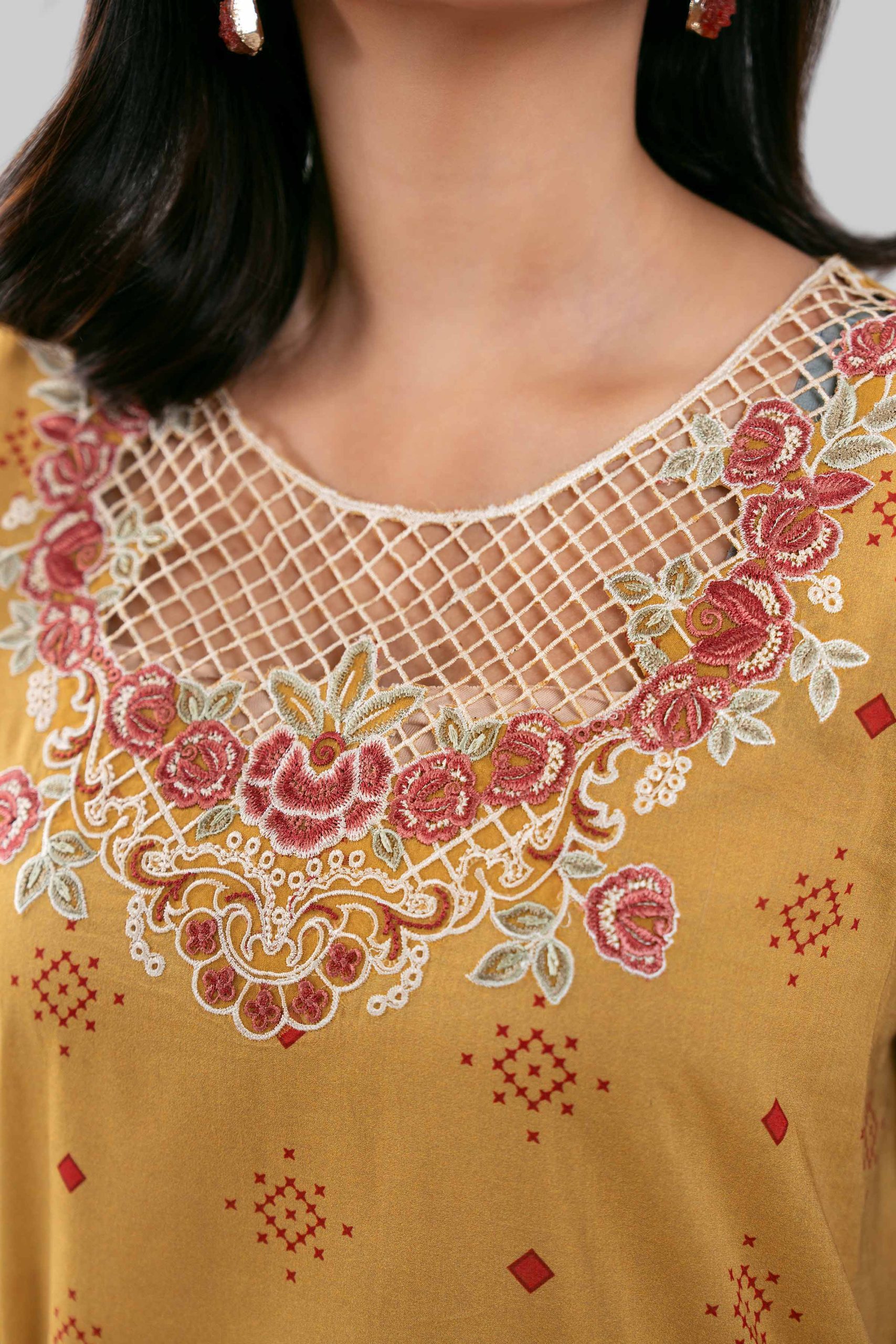 3 Piece - Digital Printed Embroidered Suit - 42601455 - Image 5