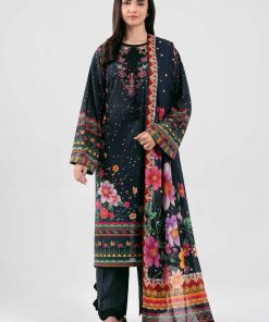 3 Piece - Digital Printed Embroidered Suit - 42601458