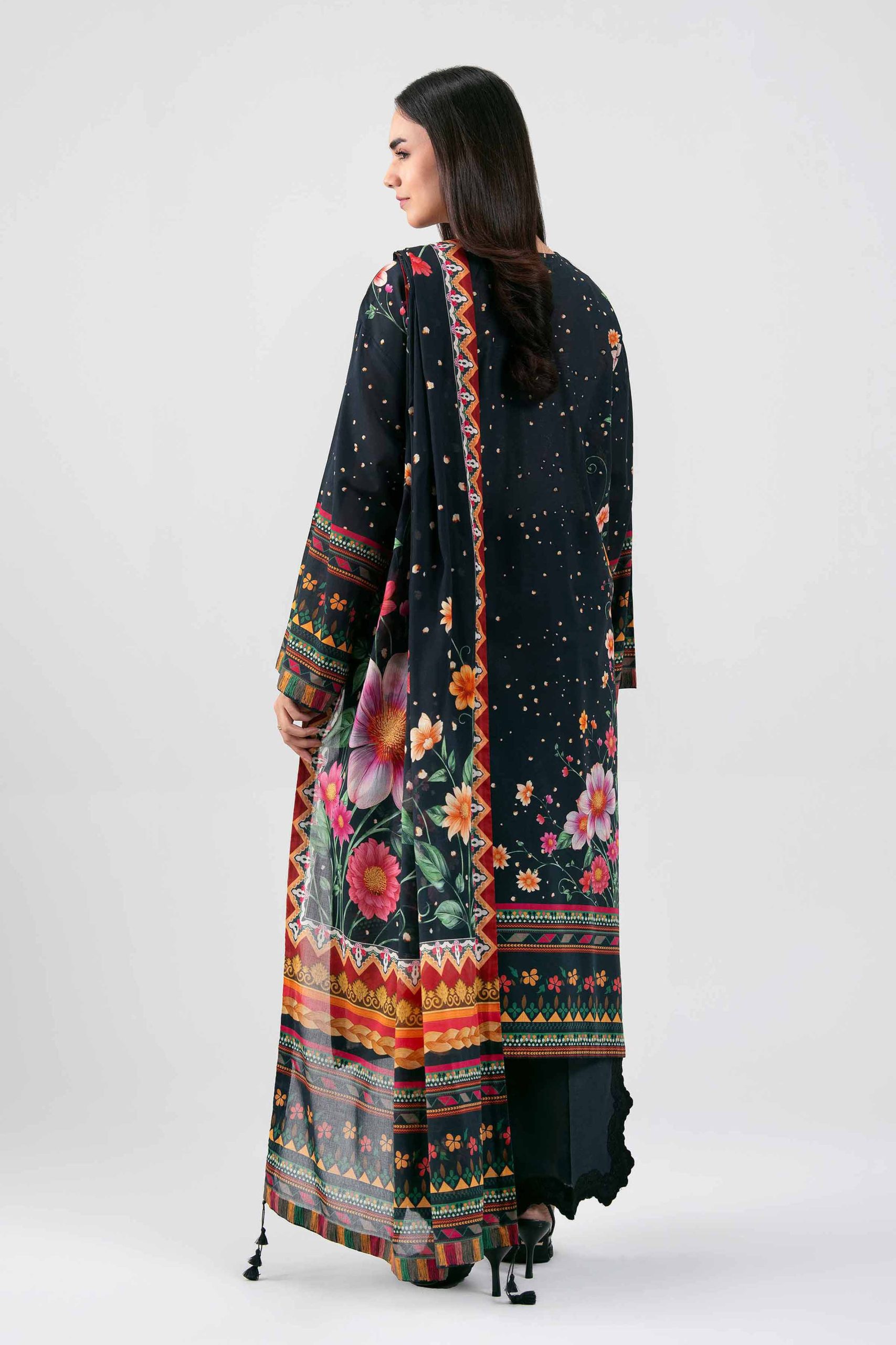 3 Piece - Digital Printed Embroidered Suit - 42601458 - Image 3