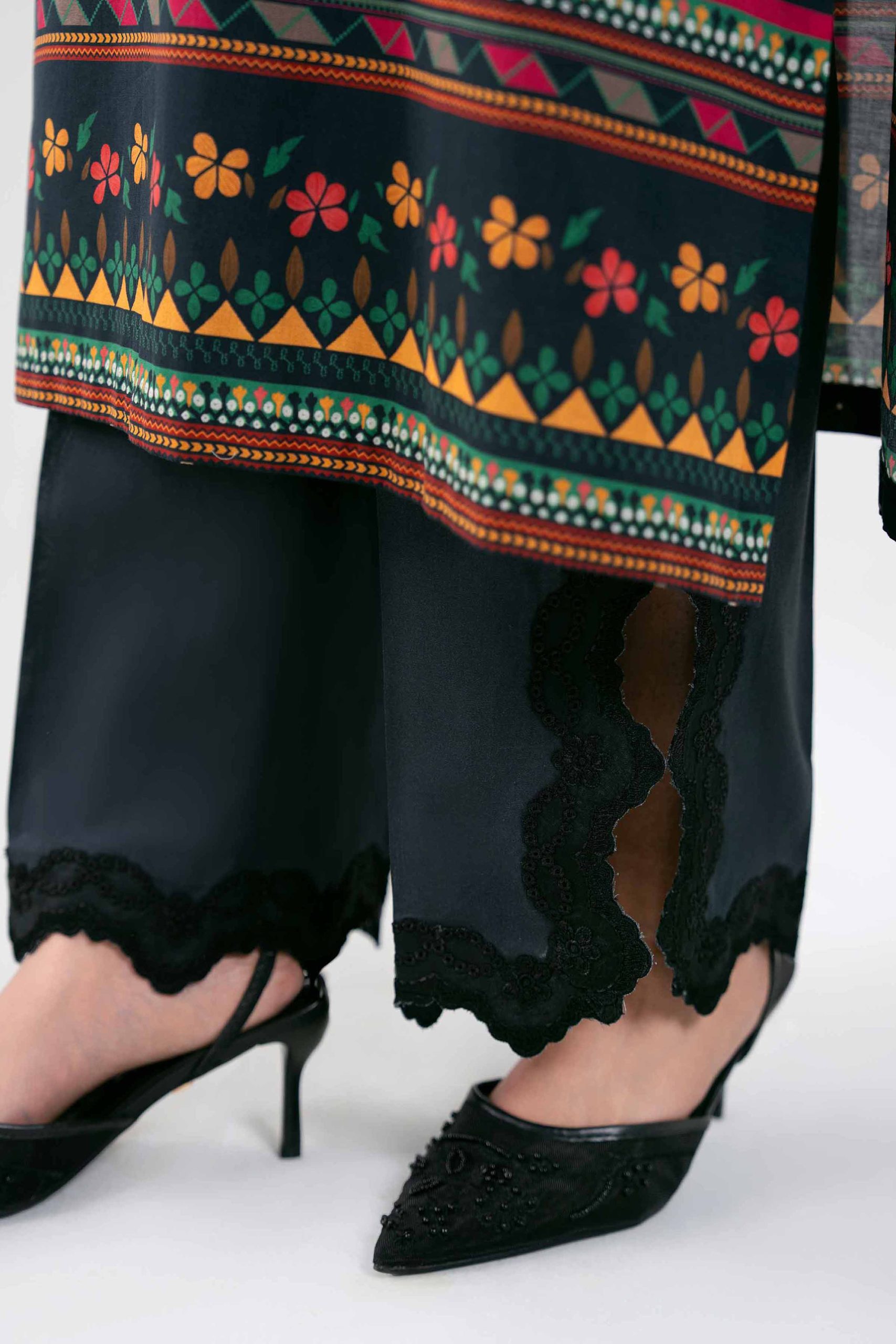 3 Piece - Digital Printed Embroidered Suit - 42601458 - Image 5