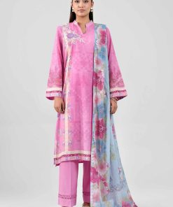 3 Piece - Digital Printed Embroidered Suit - 42601461