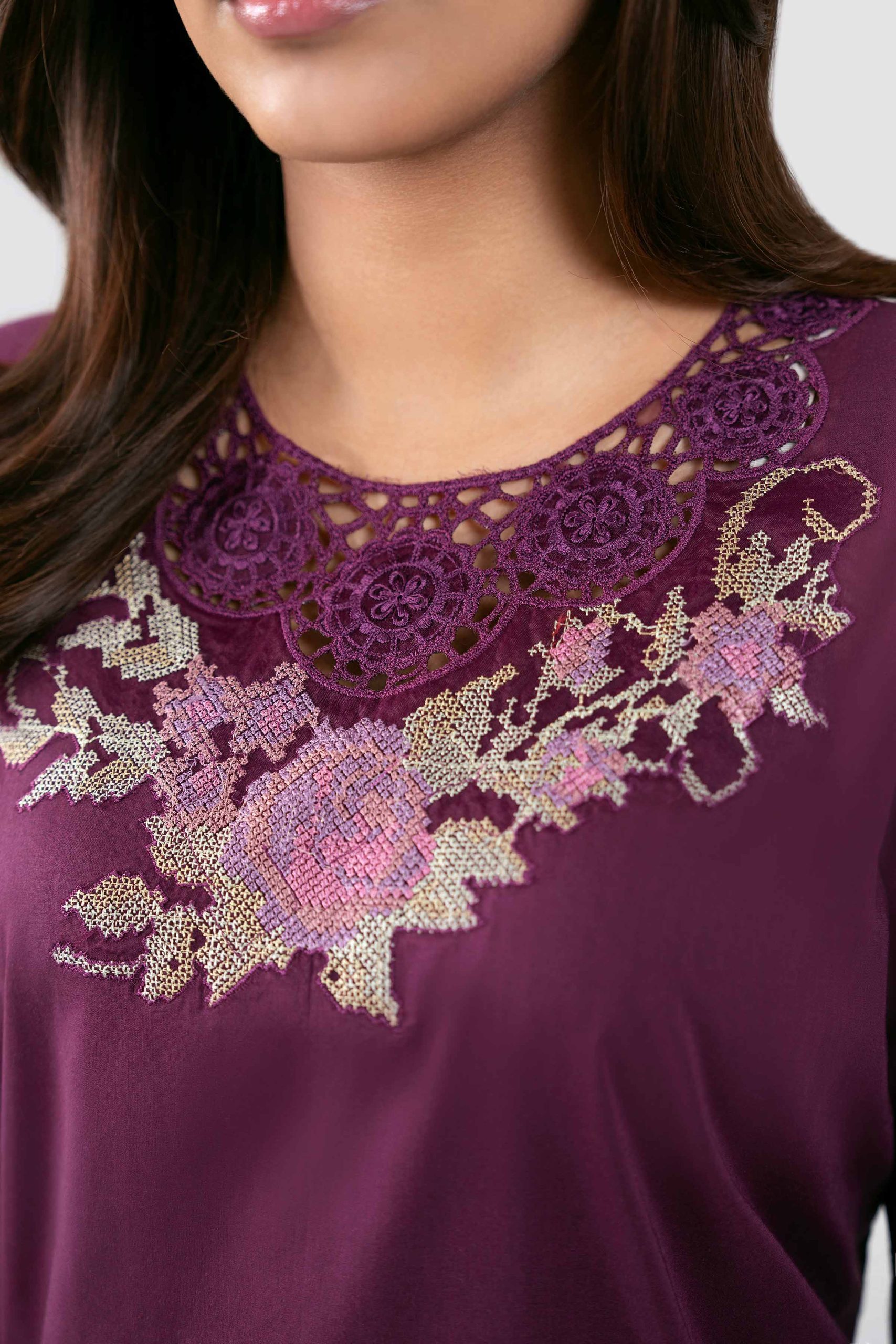 3 Piece - Digital Printed Embroidered Suit - 42601462 - Image 4