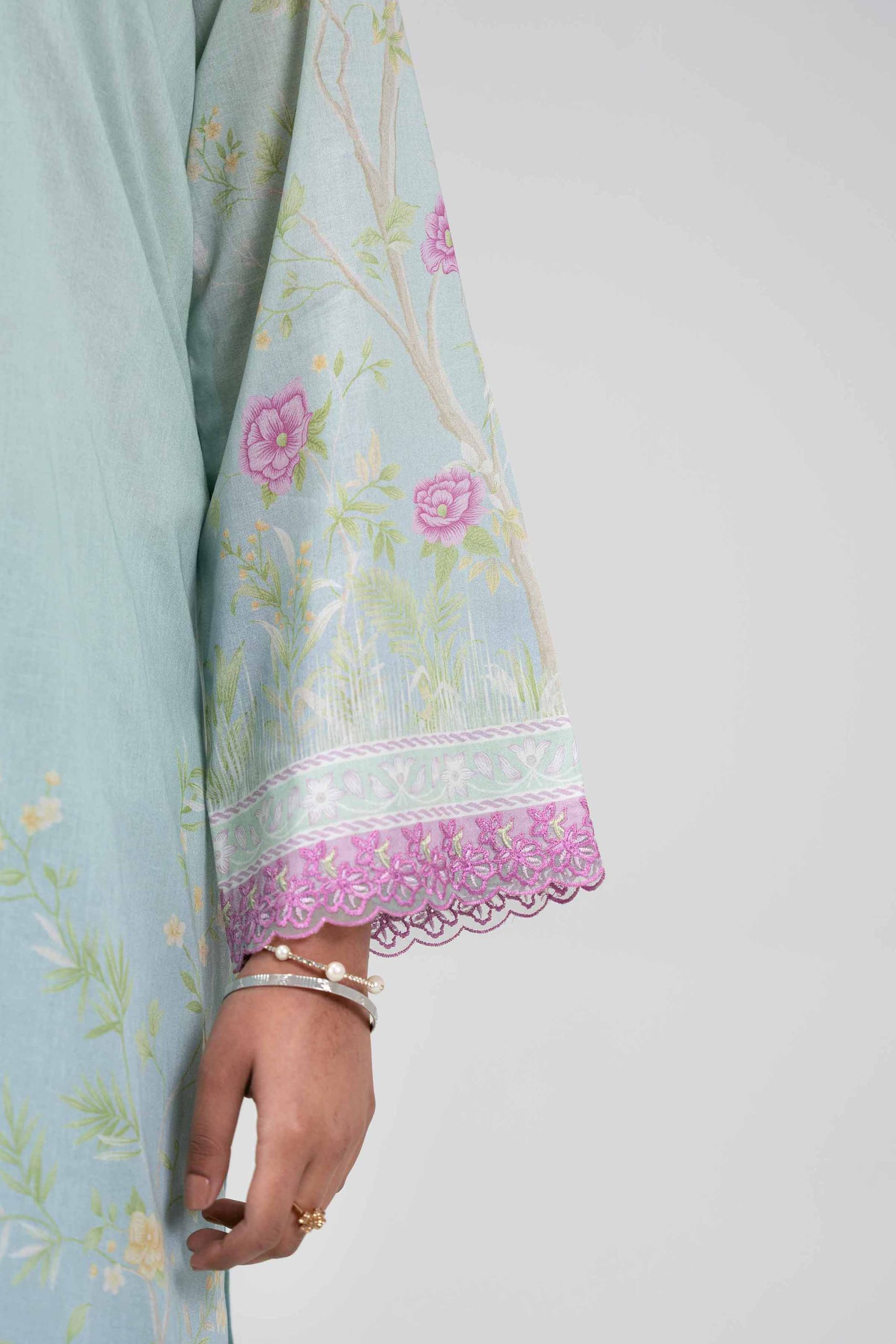 3 Piece - Digital Printed Embroidered Suit - 42601463 - Image 5