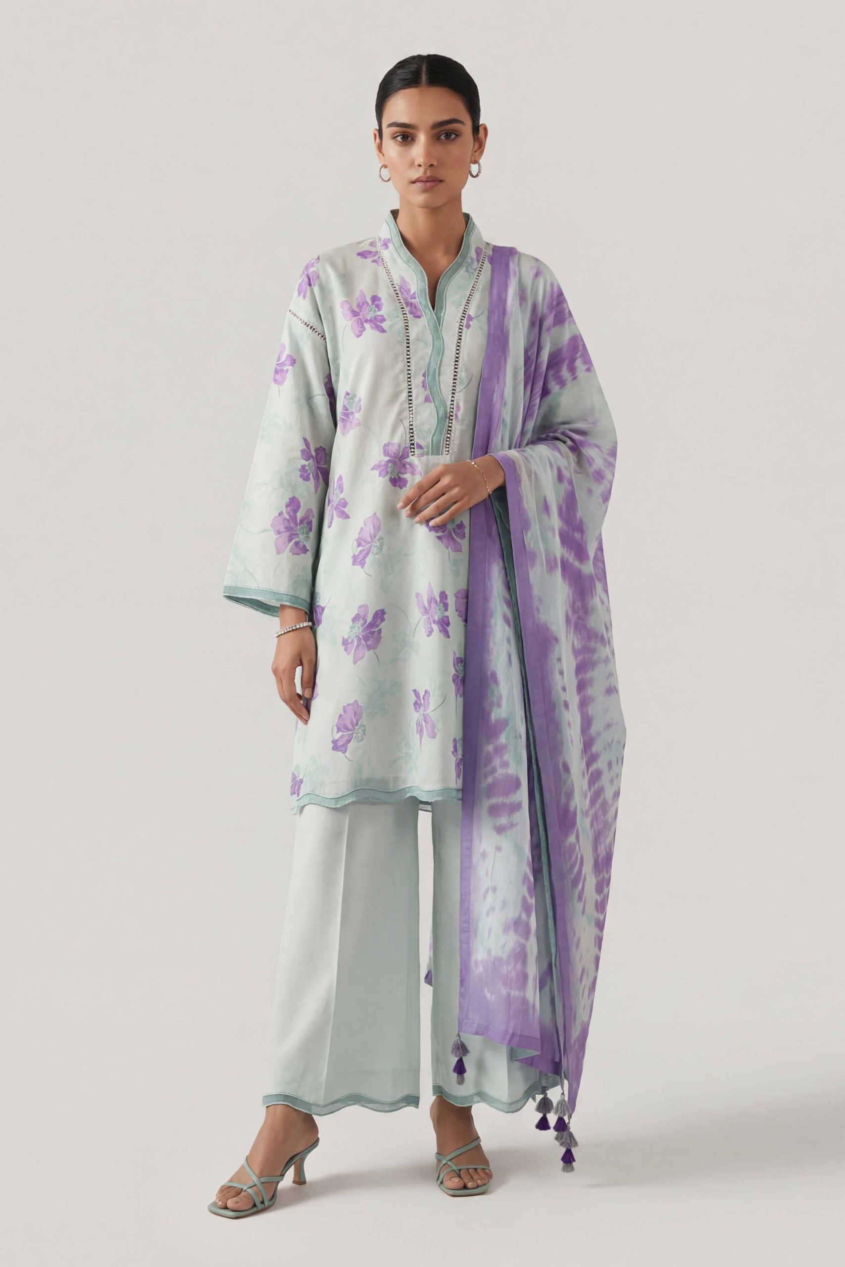 3 Piece - Digital Printed Suit - 42601475