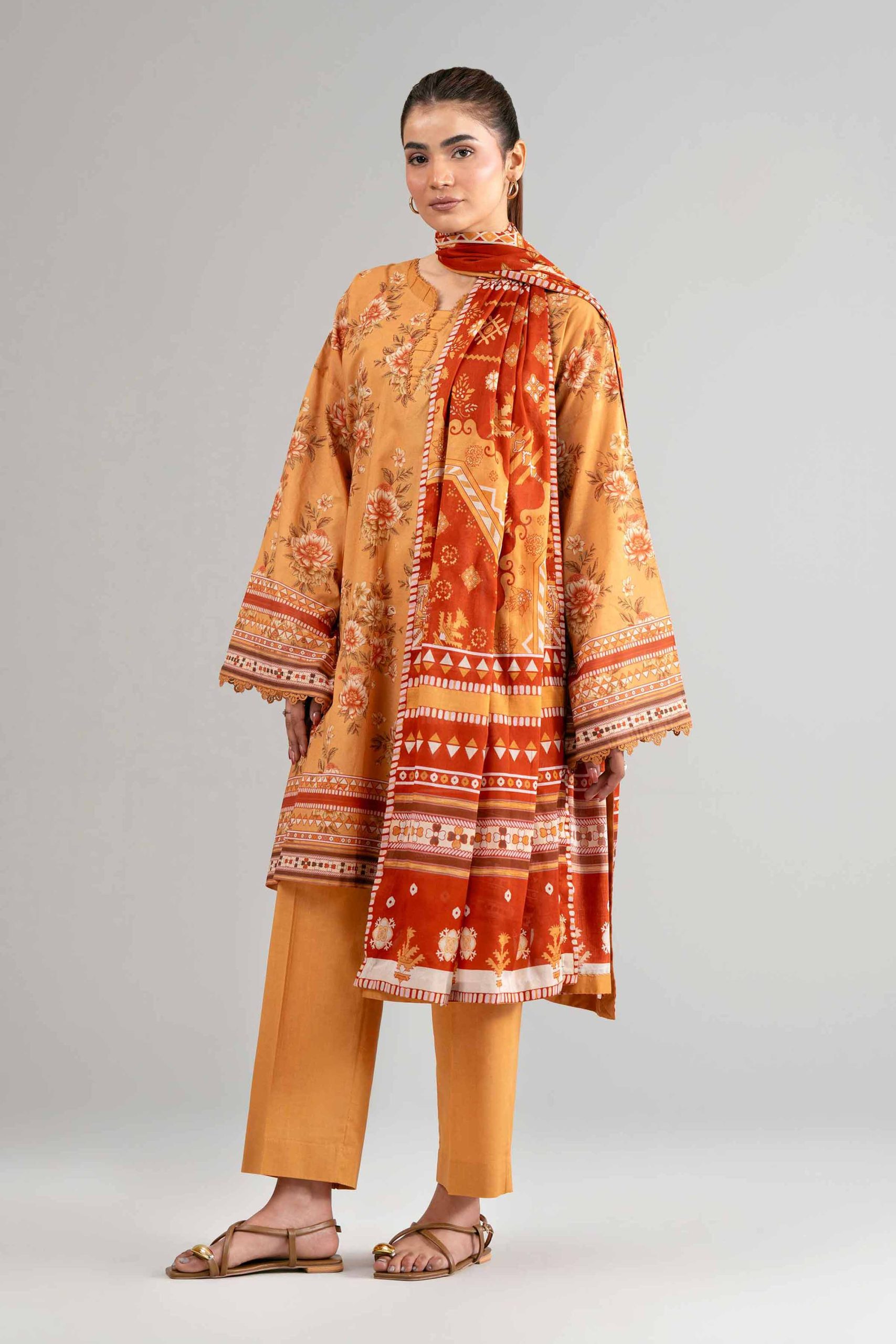 3 Piece - Digital Printed Suit - 42601481