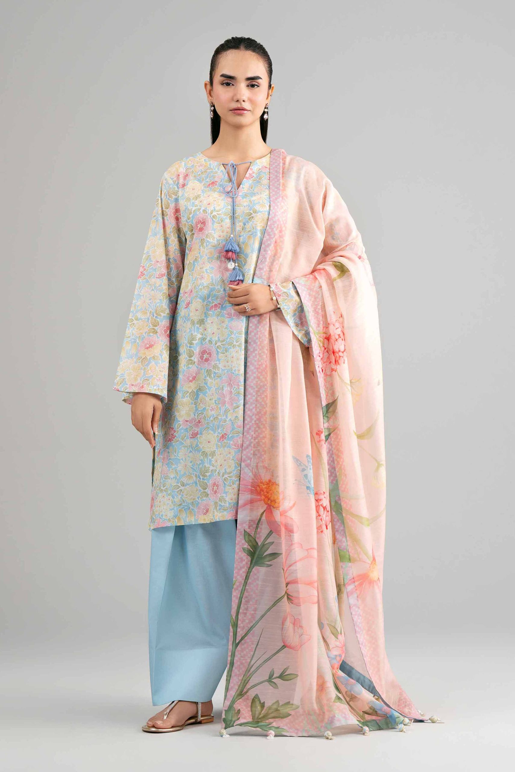 3 Piece - Digital Printed Suit - 42601493