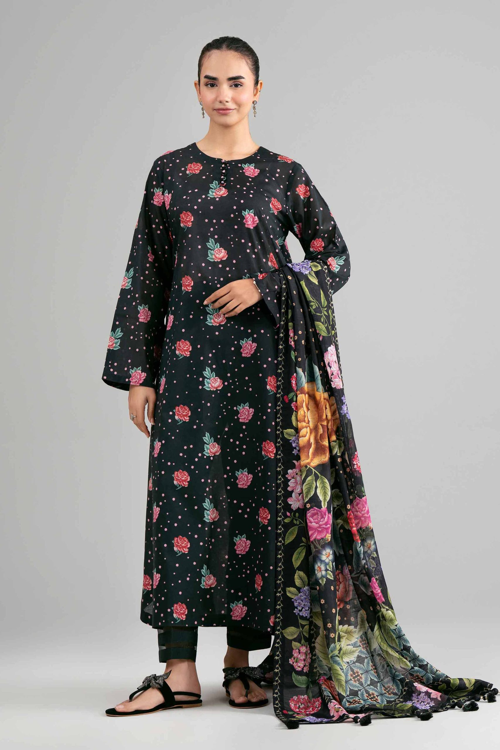 3 Piece - Digital Printed Suit - 42601494
