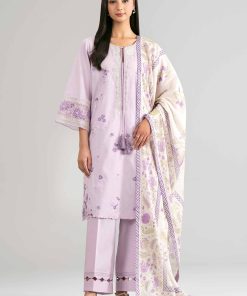 3 Piece - Digital Printed Embroidered Suit - 42601526