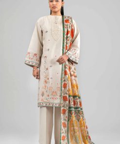 3 Piece - Digital Printed Embroidered Suit - 42601527