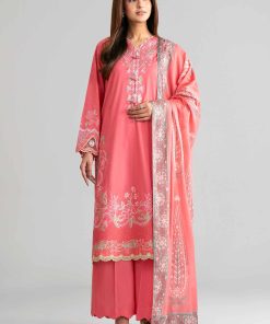 3 Piece - Digital Printed Embroidered Suit - 42601528