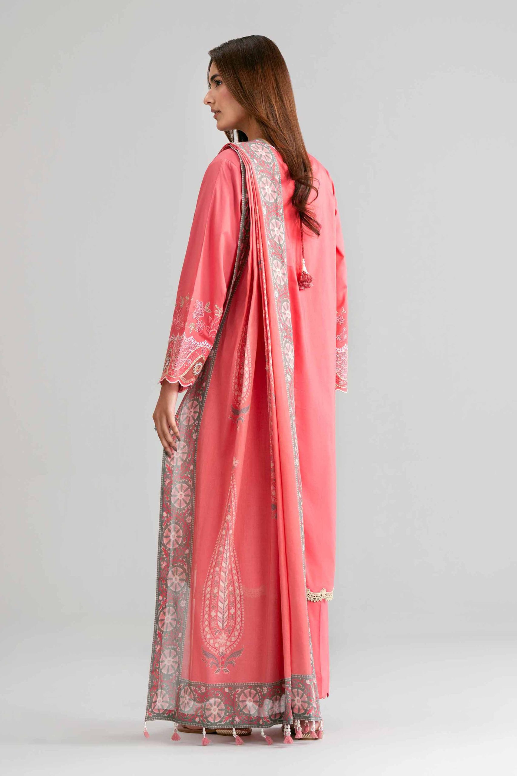 3 Piece - Digital Printed Embroidered Suit - 42601528 - Image 3
