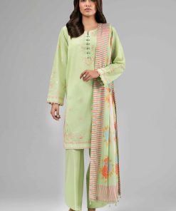 3 Piece - Digital Printed Embroidered Suit - 42601530