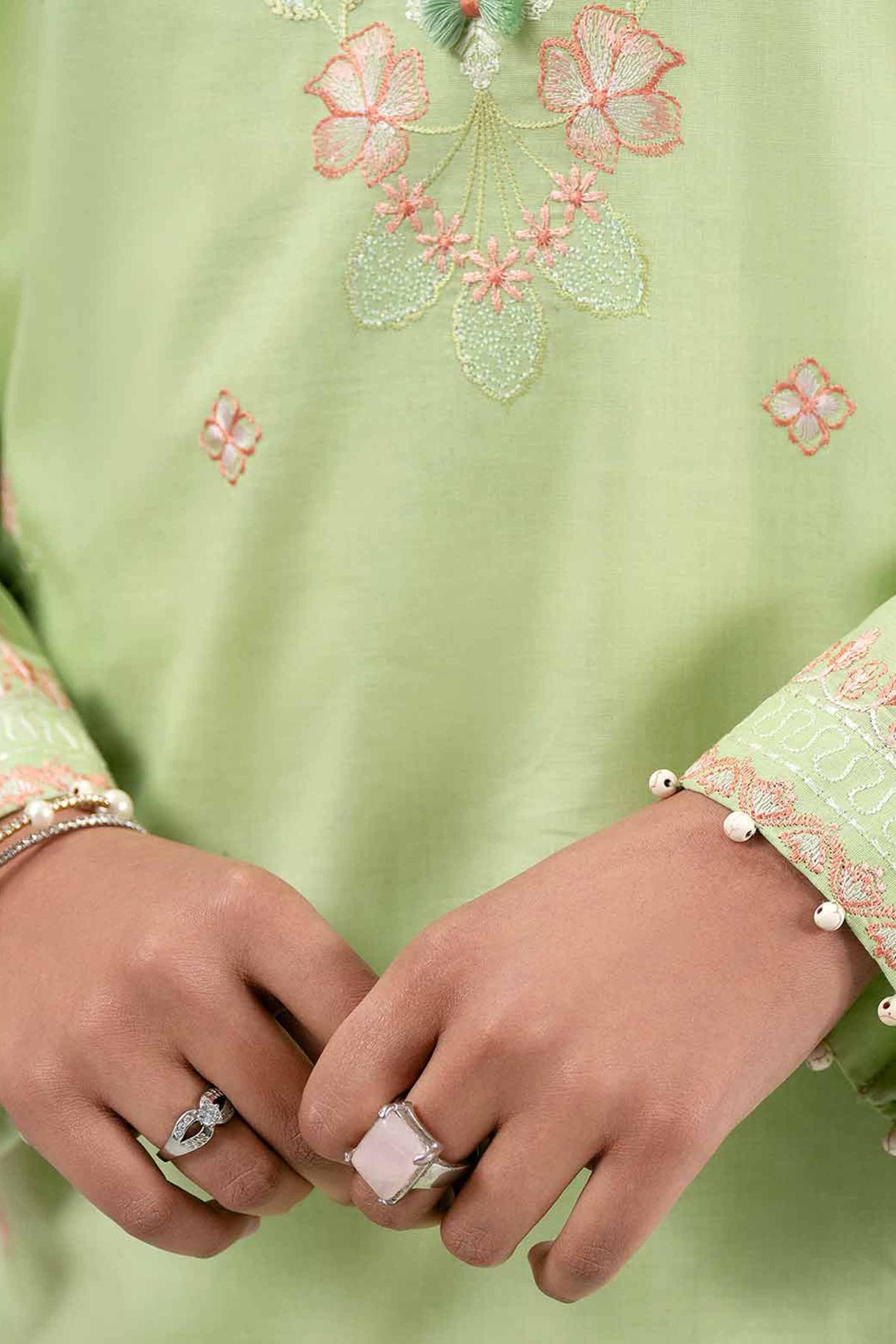3 Piece - Digital Printed Embroidered Suit - 42601530 - Image 4