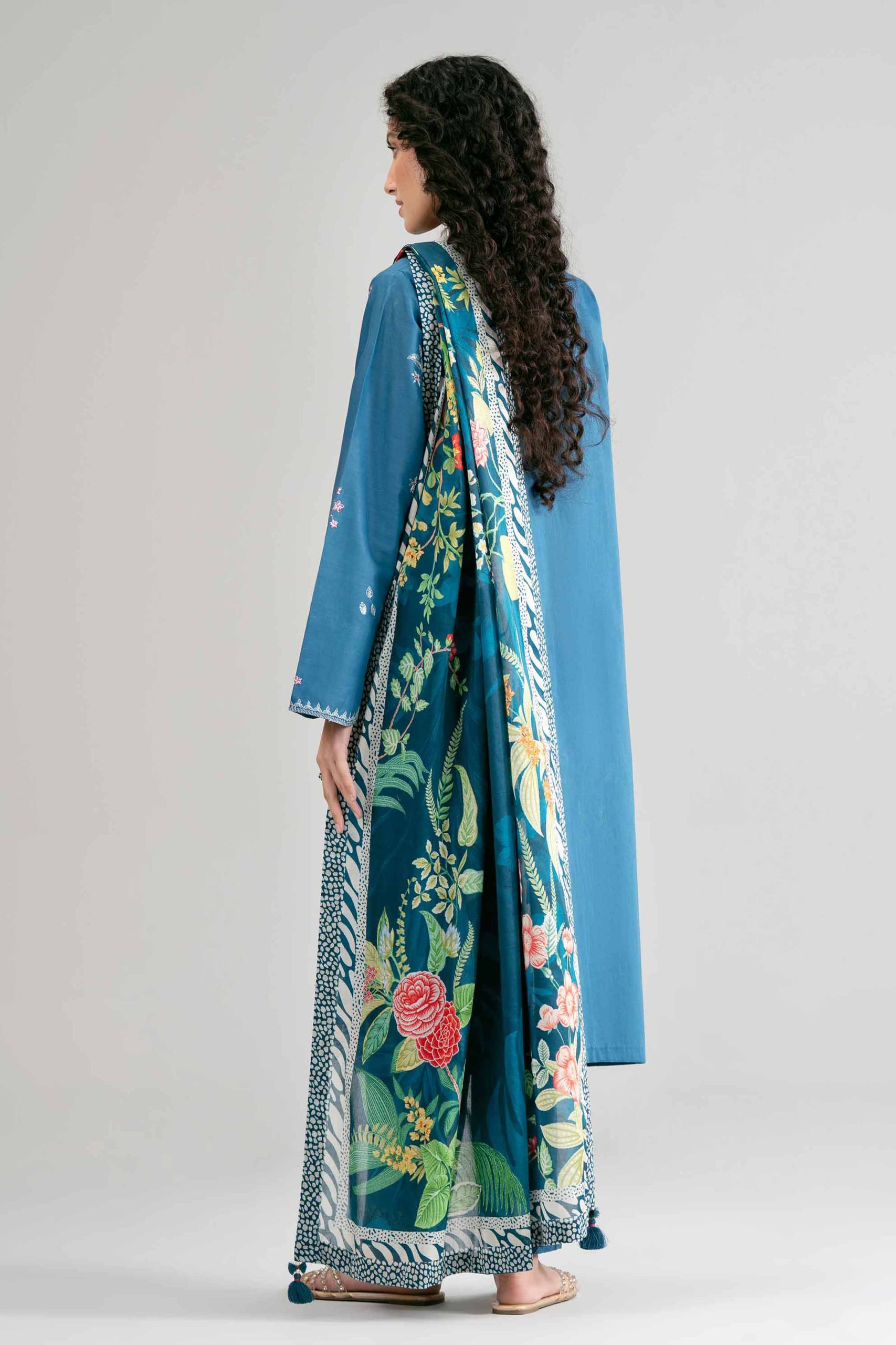 3 Piece - Digital Printed Embroidered Suit - 42601533 - Image 3