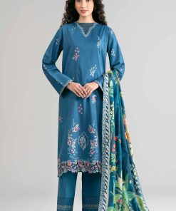 3 Piece - Digital Printed Embroidered Suit - 42601533