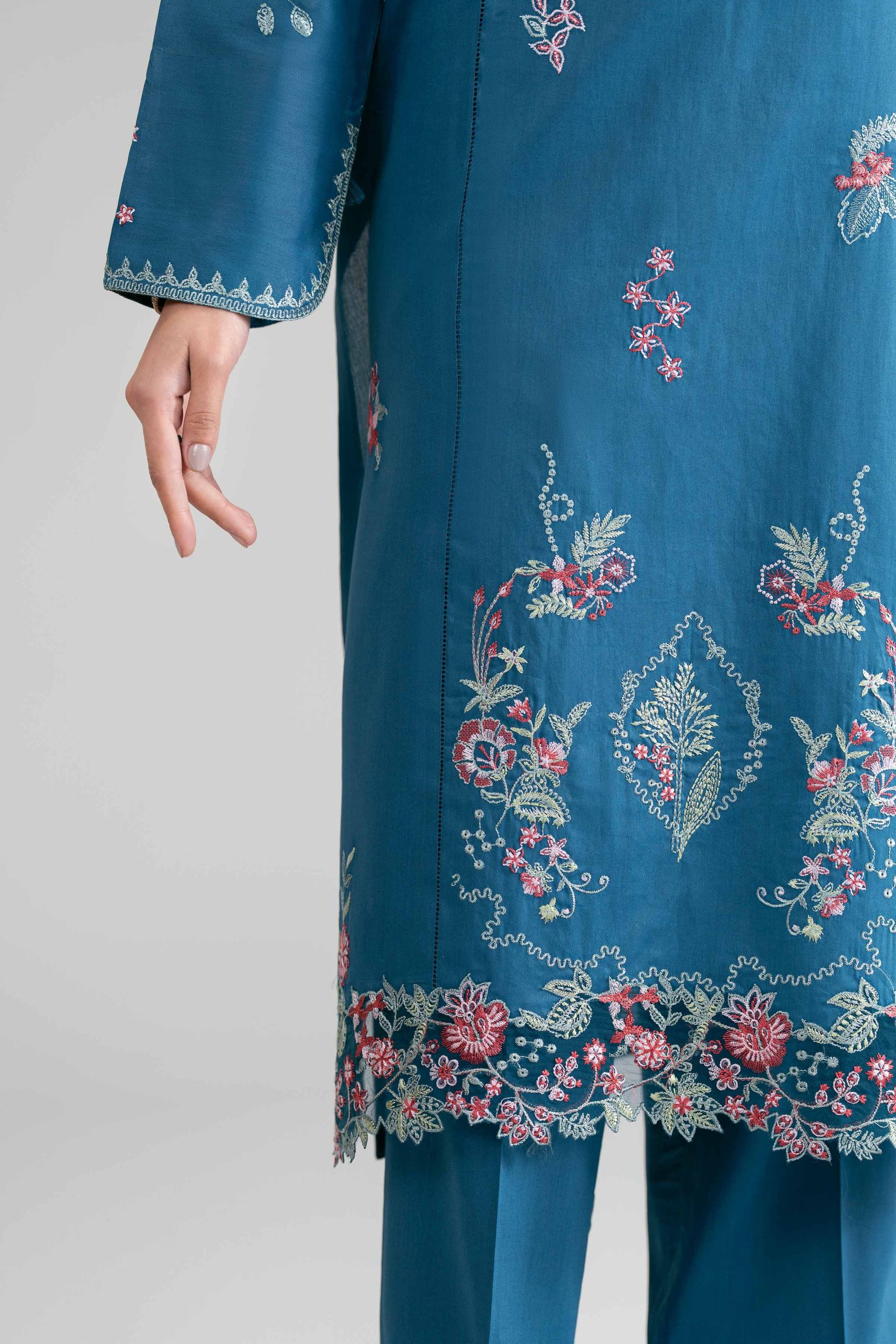 3 Piece - Digital Printed Embroidered Suit - 42601533 - Image 4