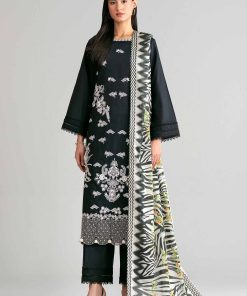 3 Piece - Printed Embroidered Suit - 42601535