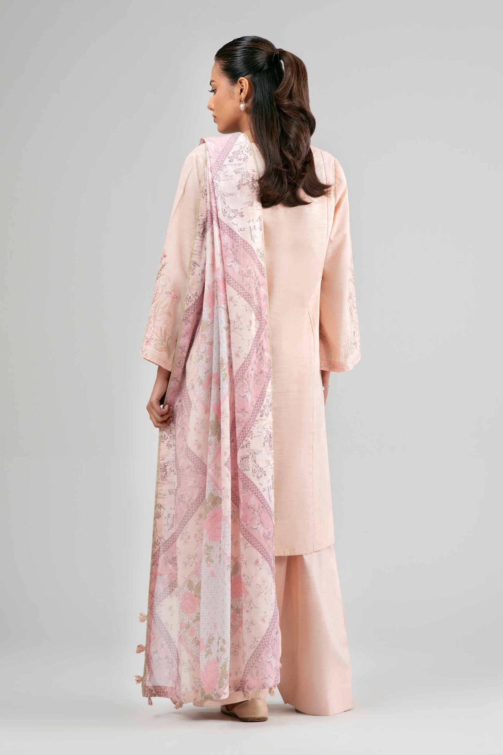 3 Piece - Printed Embroidered Suit - 42601538 - Image 3