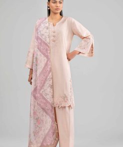 3 Piece - Printed Embroidered Suit - 42601538