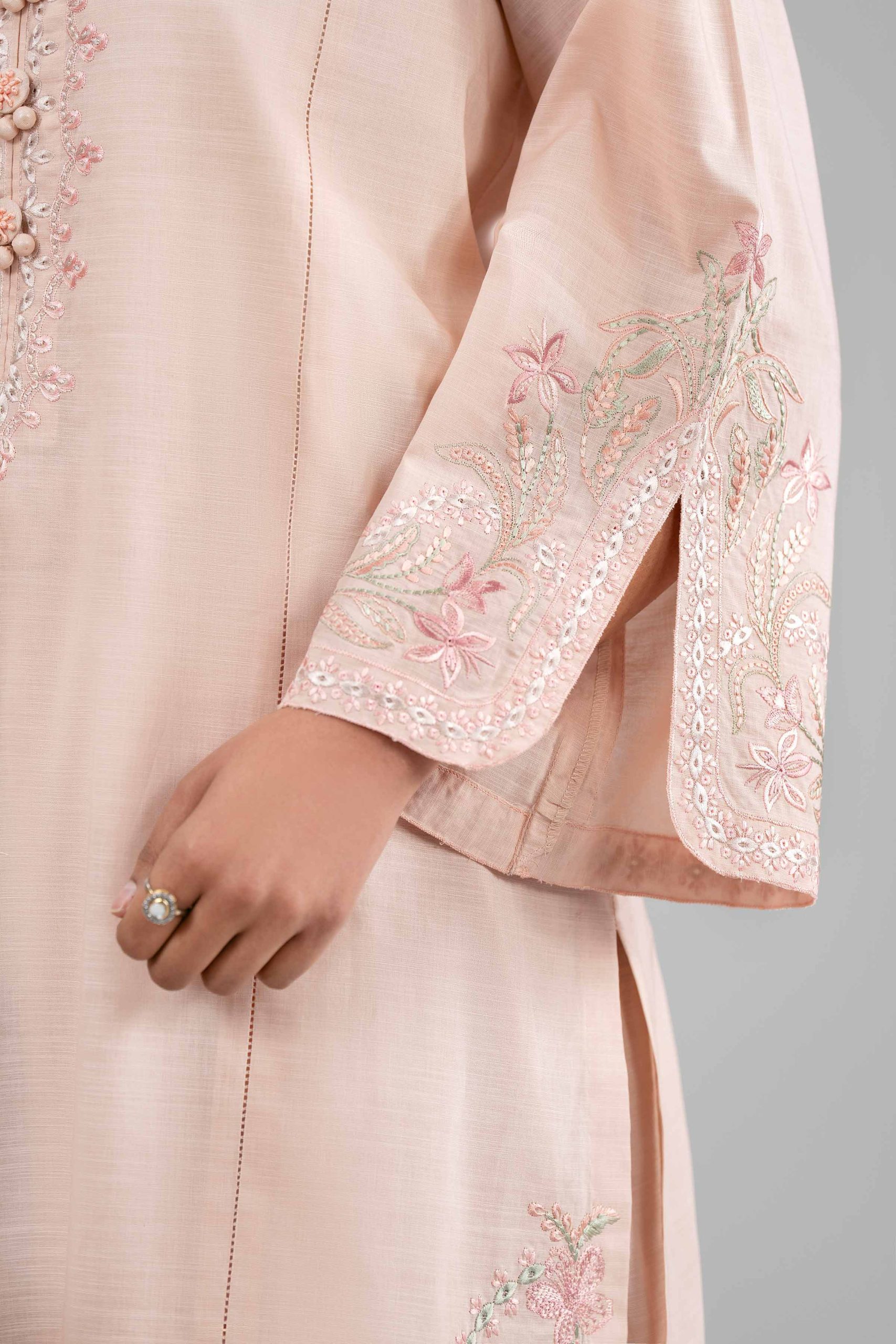 3 Piece - Printed Embroidered Suit - 42601538 - Image 4