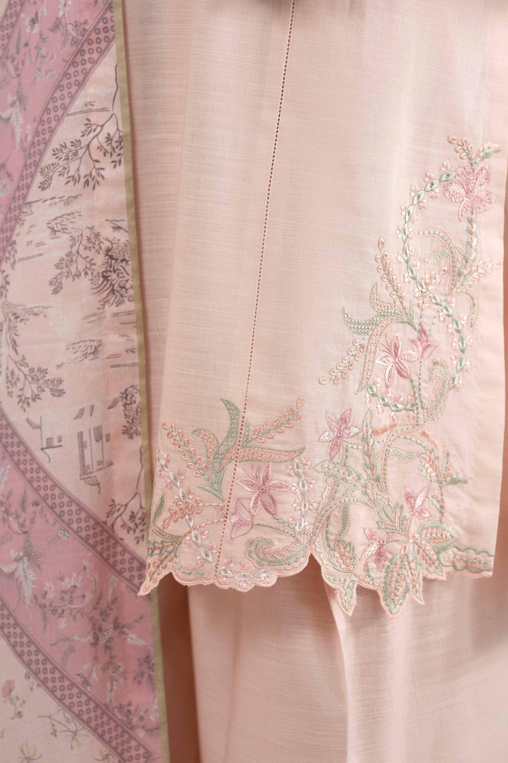 3 Piece - Printed Embroidered Suit - 42601538 - Image 5