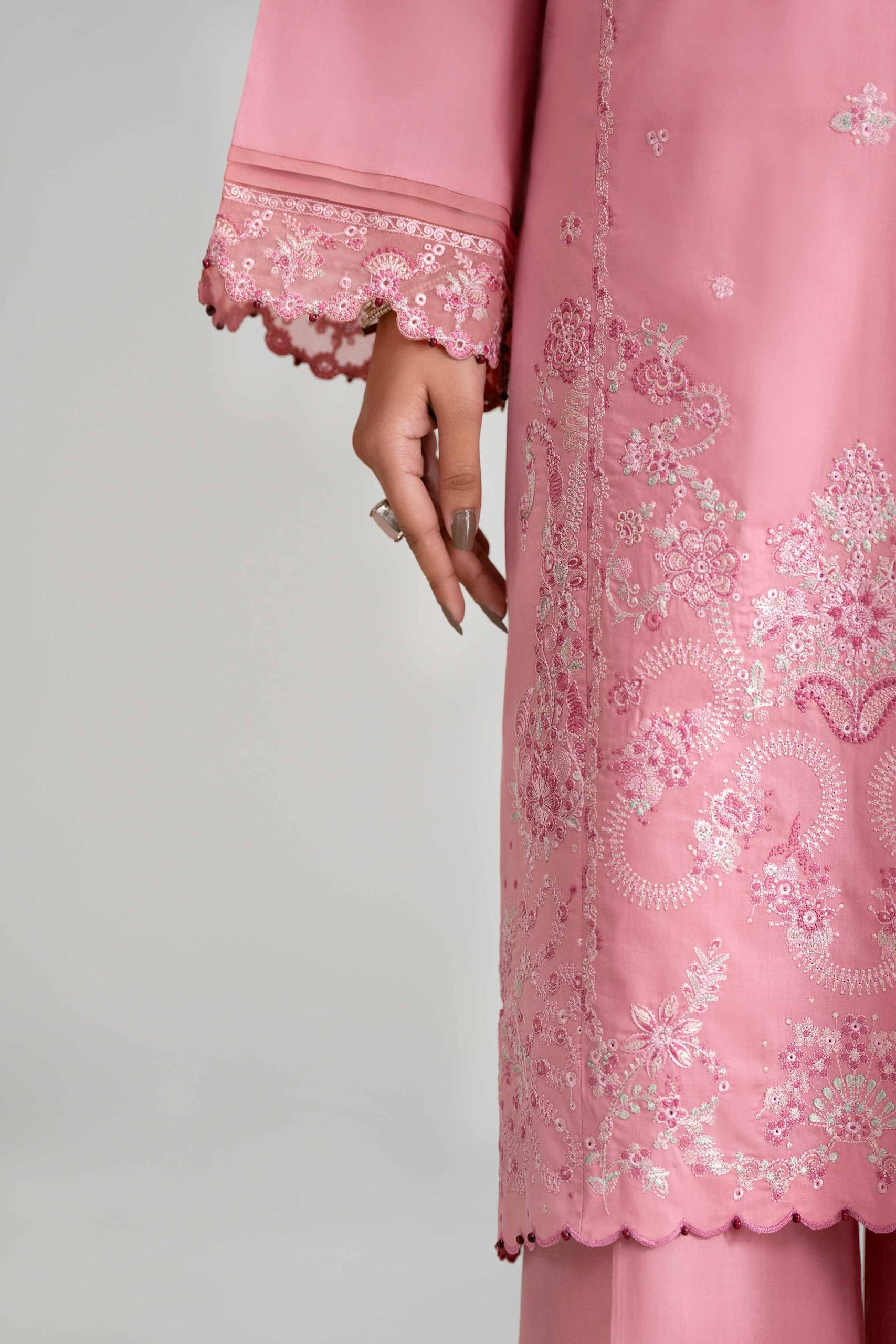 3 Piece - Digital Printed Embroidered Suit - 42601544 - Image 4