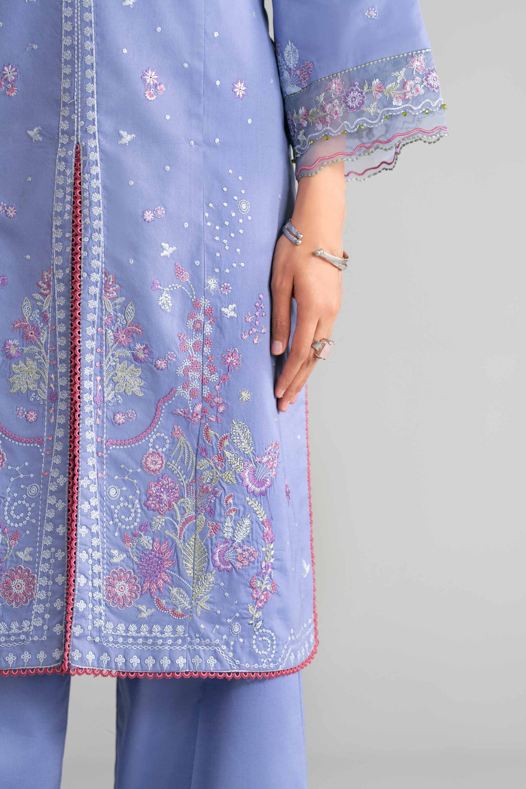 3 Piece - Digital Printed Embroidered Suit - 42601549 - Image 4