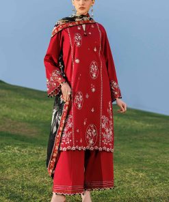 3 Piece - Digital Printed Embroidered Suit - 42601550