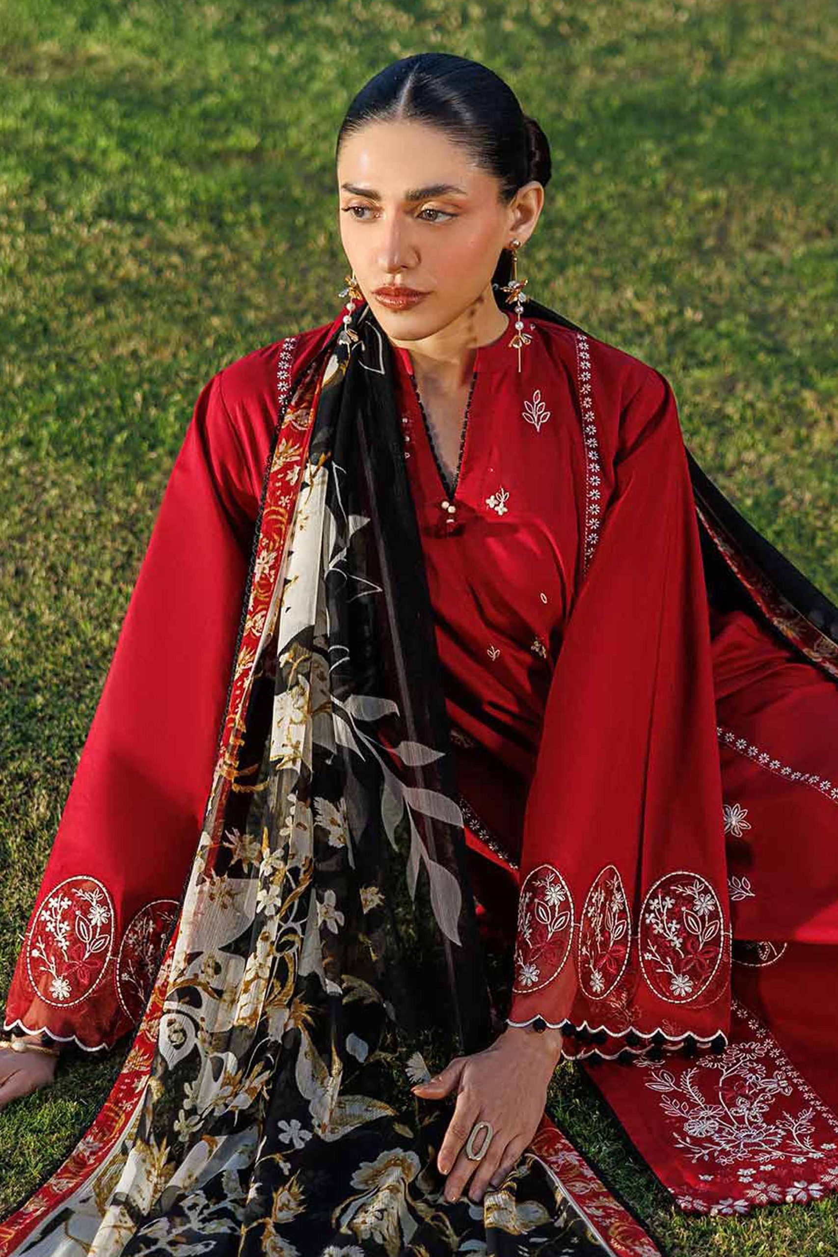 3 Piece - Digital Printed Embroidered Suit - 42601550 - Image 2