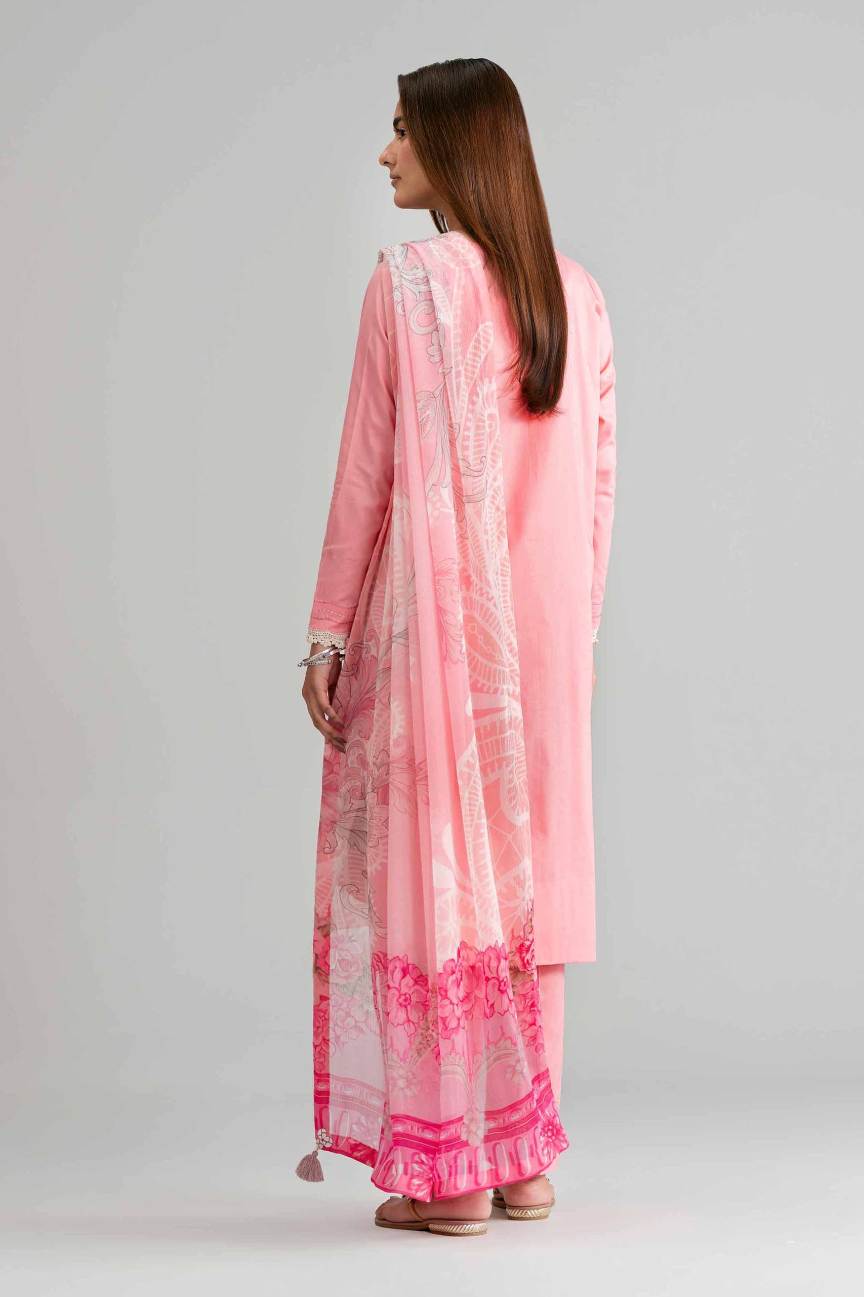 3 Piece - Digital Printed Embroidered Suit - 42601551 - Image 3