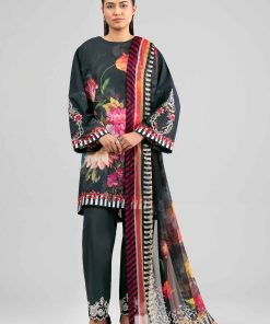 3 Piece - Digital Printed Embroidered Suit - 42601555