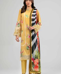 3 Piece - Digital Printed Embroidered Suit - 42601556