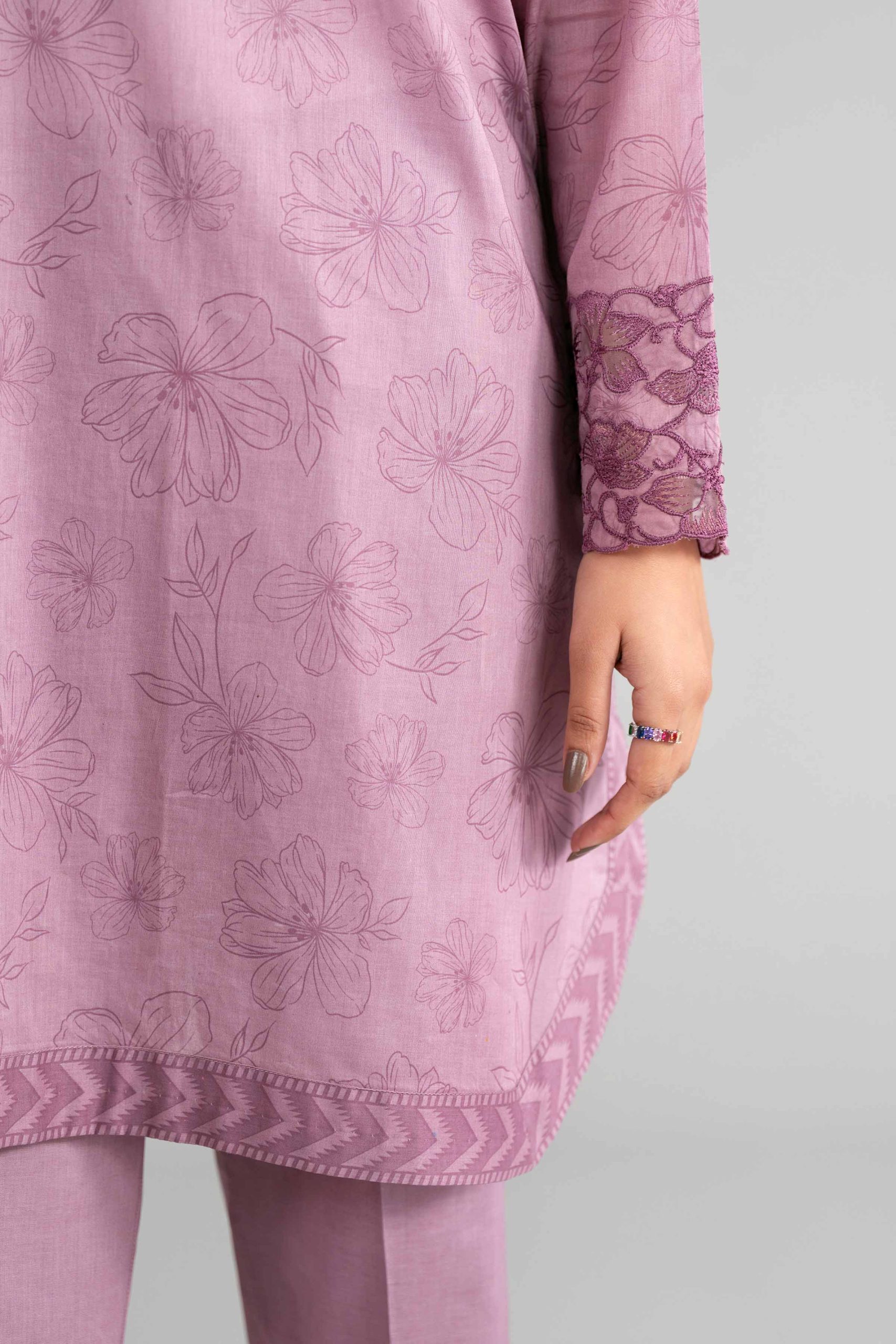 3 Piece - Digital Printed Embroidered Suit - 42601561 - Image 5