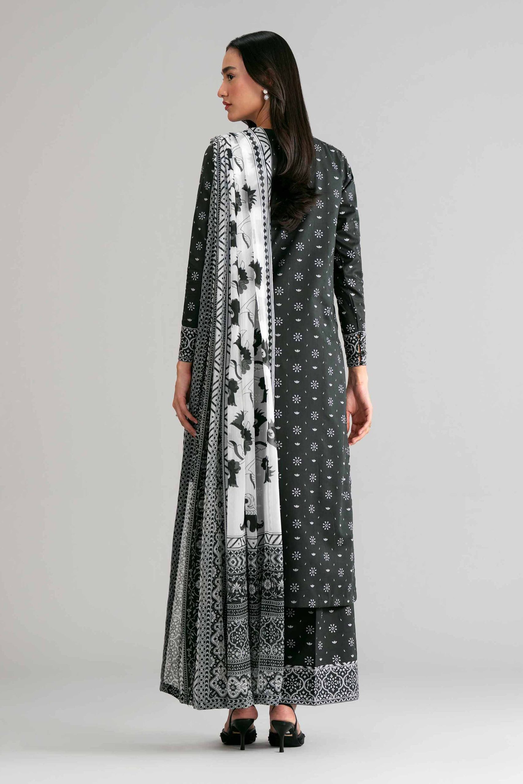 3 Piece - Digital Printed Embroidered Suit - 42601568 - Image 3
