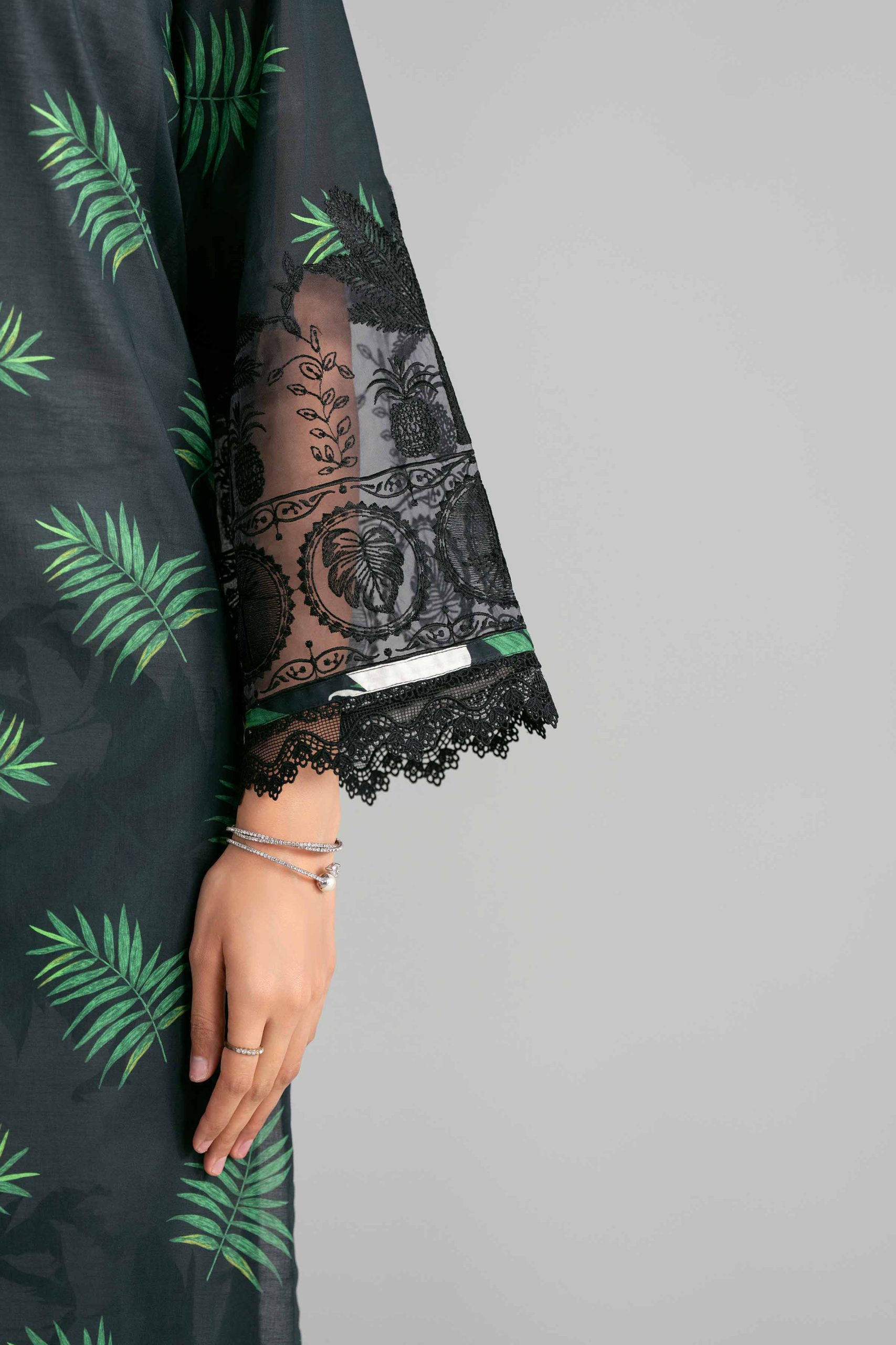 3 Piece - Digital Printed Embroidered Suit - 42601570 - Image 5