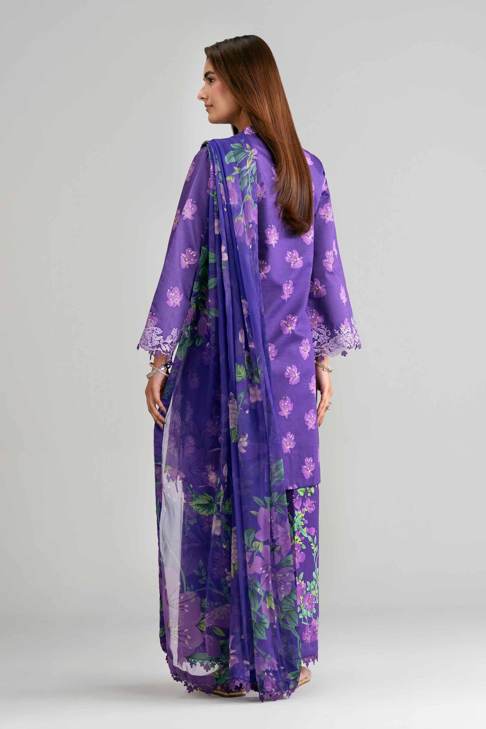 3 Piece - Digital Printed Embroidered Suit - 42601571 - Image 3