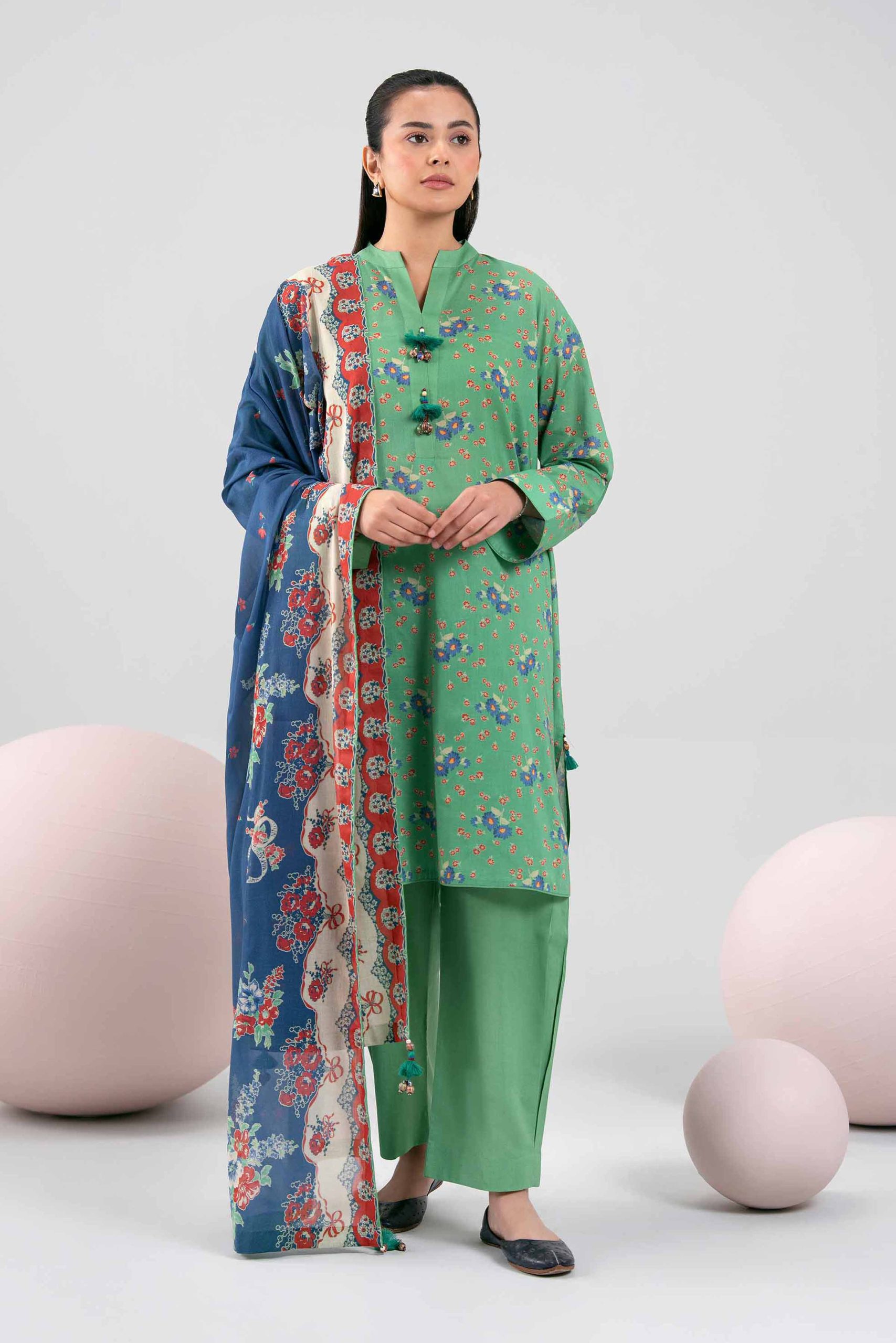 3 Piece - Printed Loose Fabric - 42602334 - Image 2