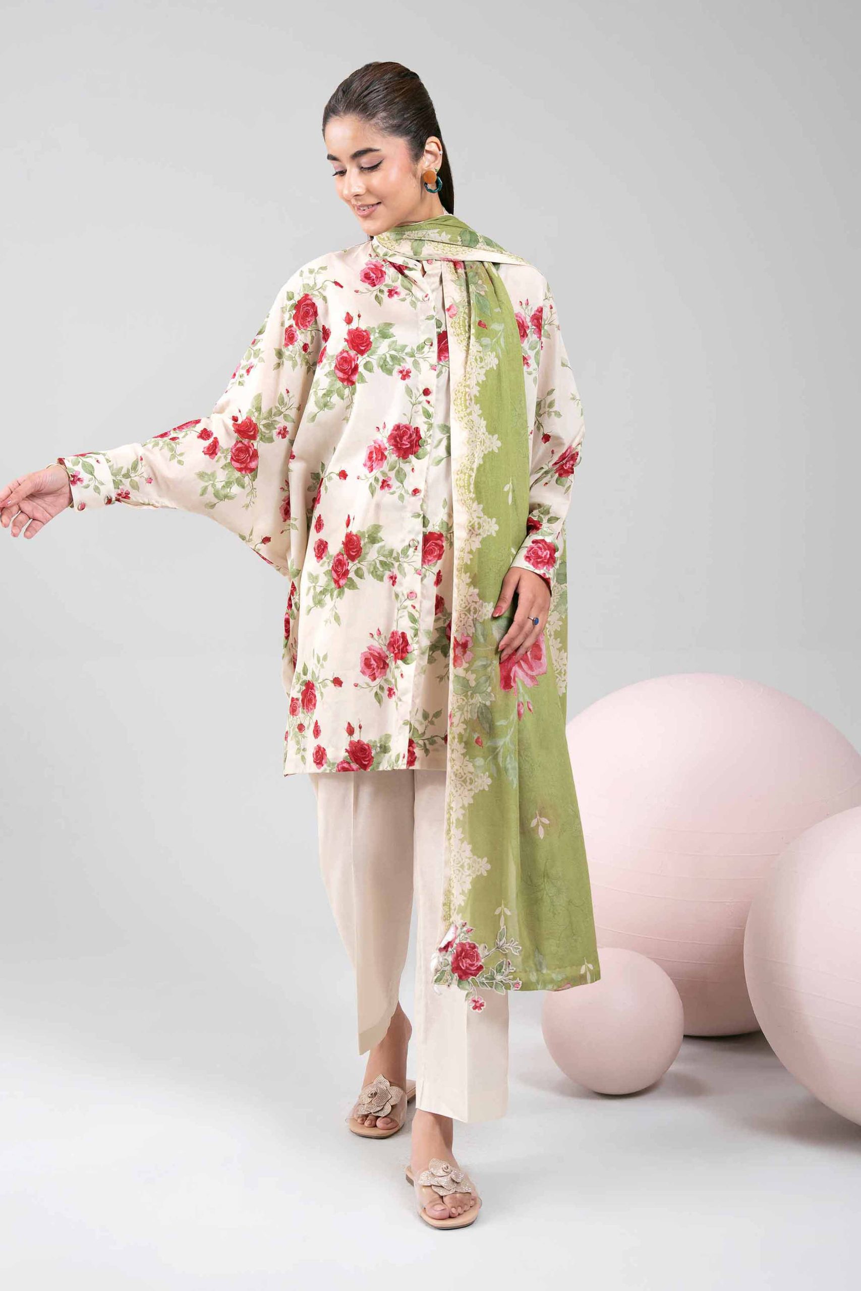 3 Piece - Printed Loose Fabric - 42602337 - Image 2