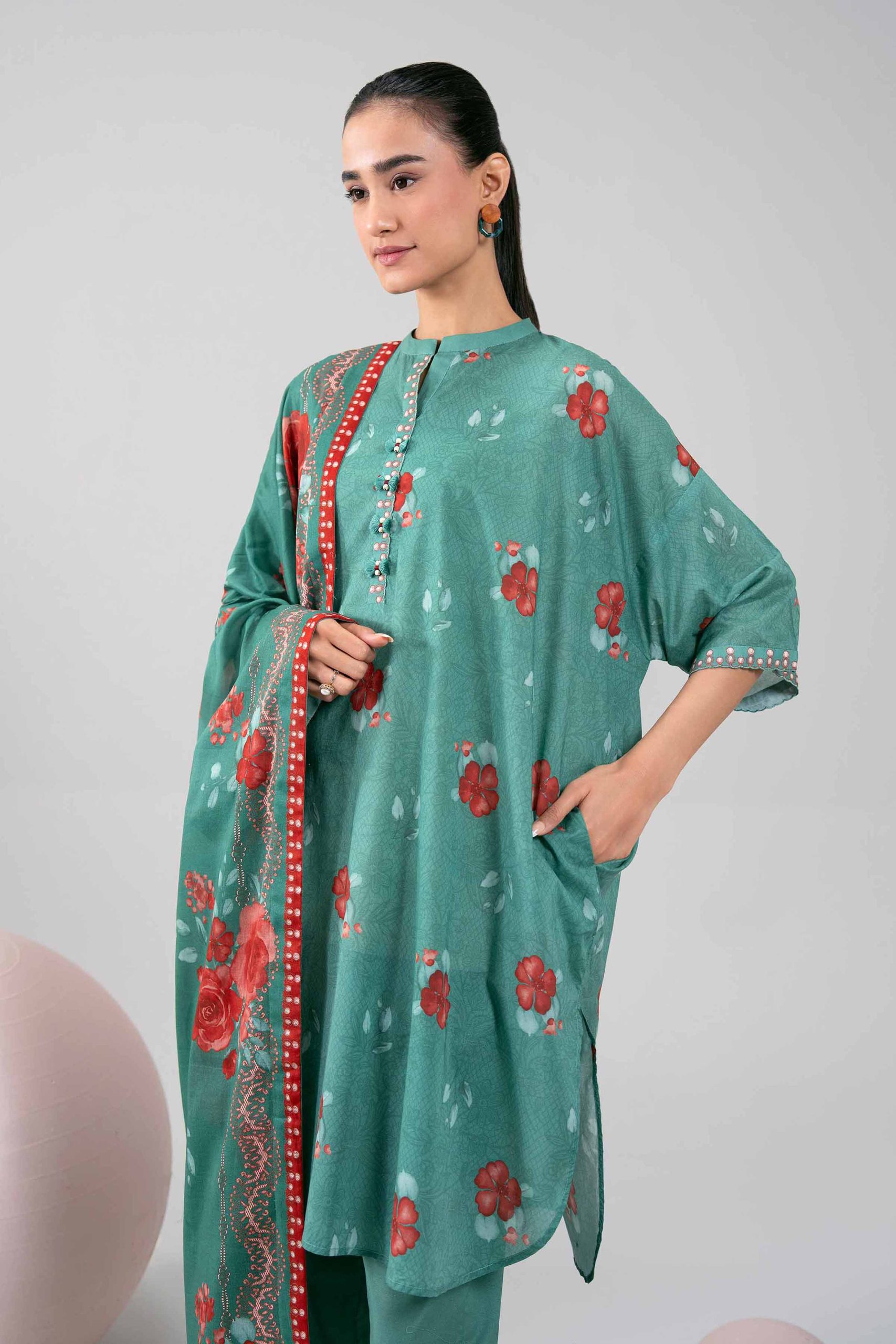 3 Piece - Printed Loose Fabric - 42602338 - Image 2