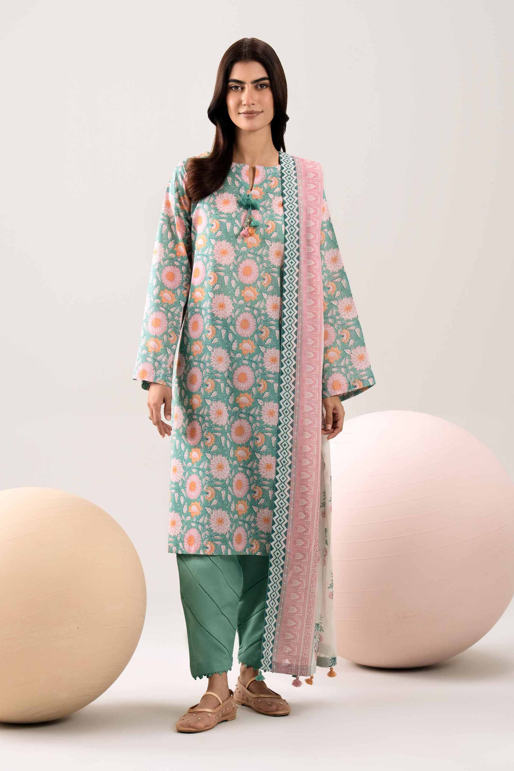 3 Piece - Printed Loose Fabric - 42602348 - Image 2