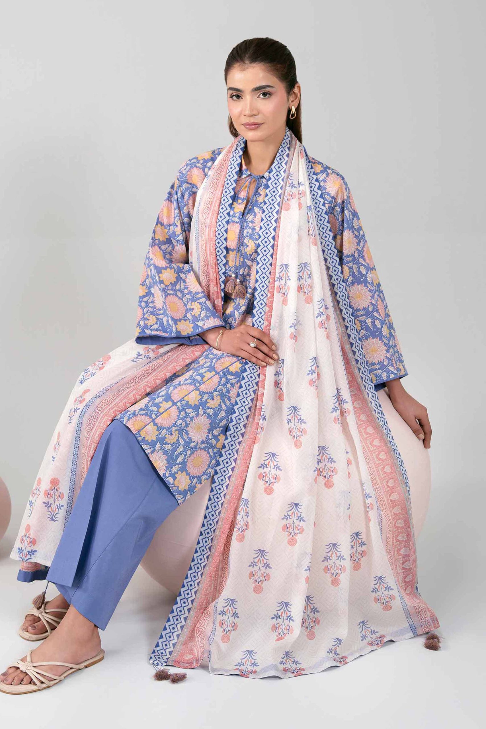 3 Piece - Printed Loose Fabric - 42602357 - Image 4