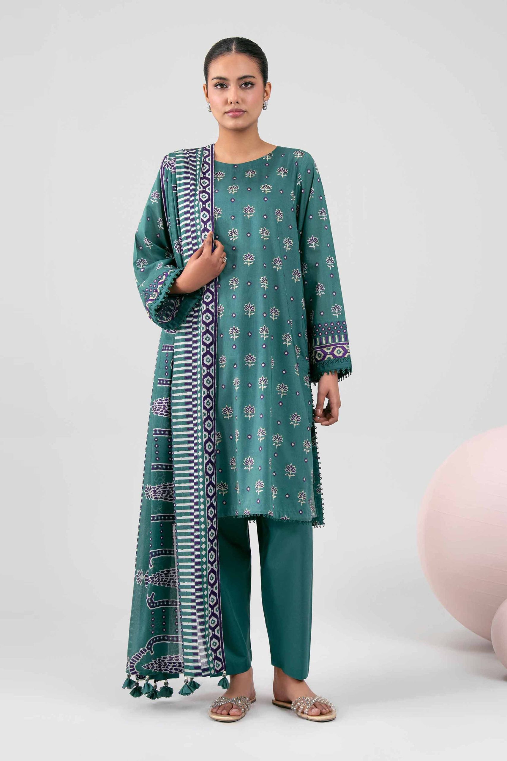 3 Piece - Printed Loose Fabric - 42602363