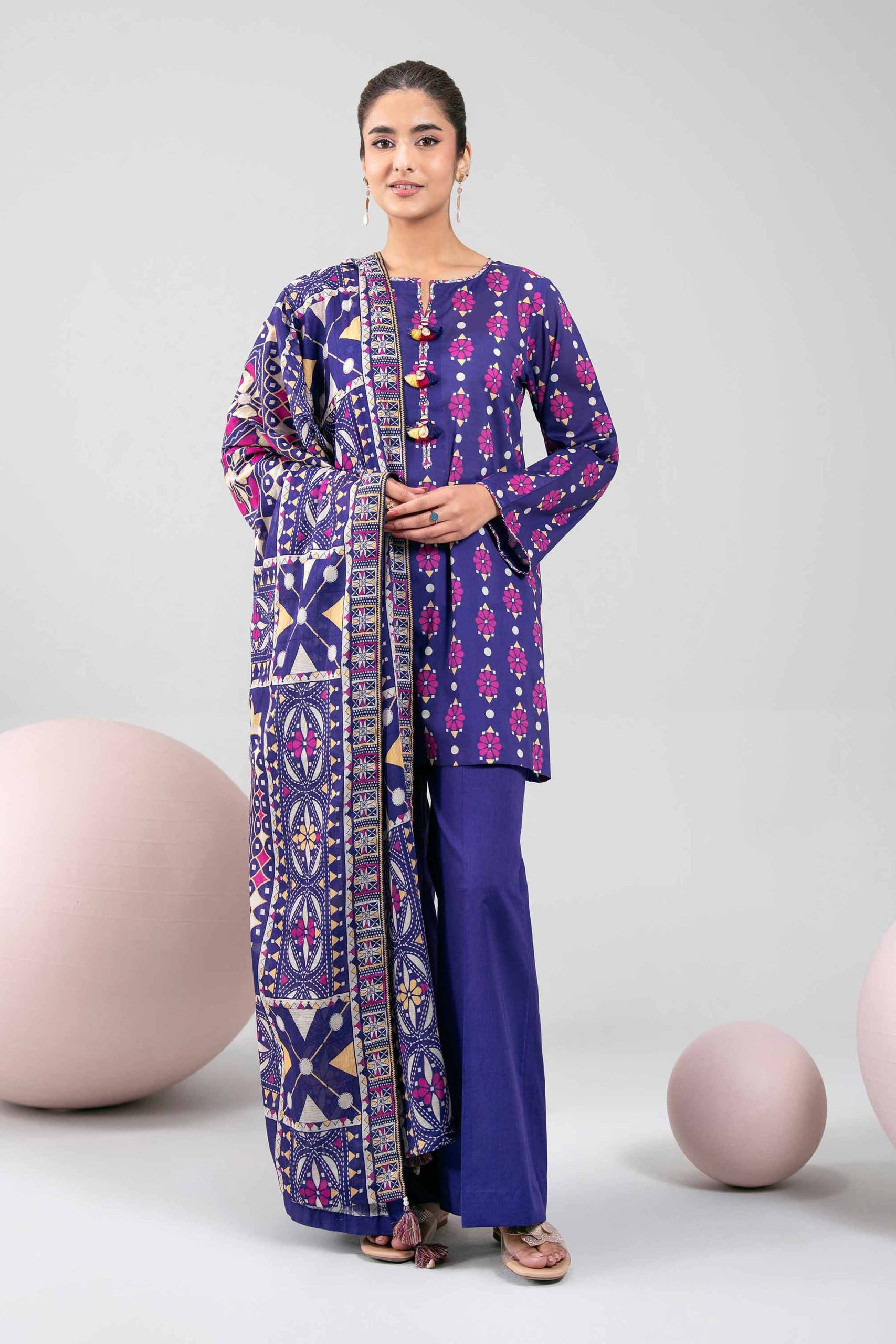 3 Piece - Printed Loose Fabric - 42602380 - Image 2