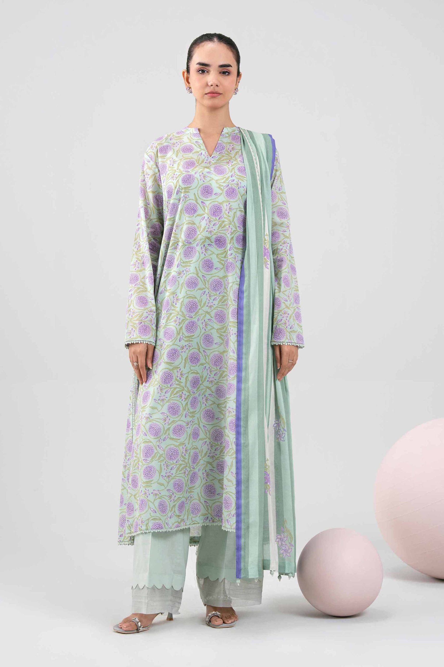 3 Piece - Printed Loose Fabric - 42602386 - Image 2
