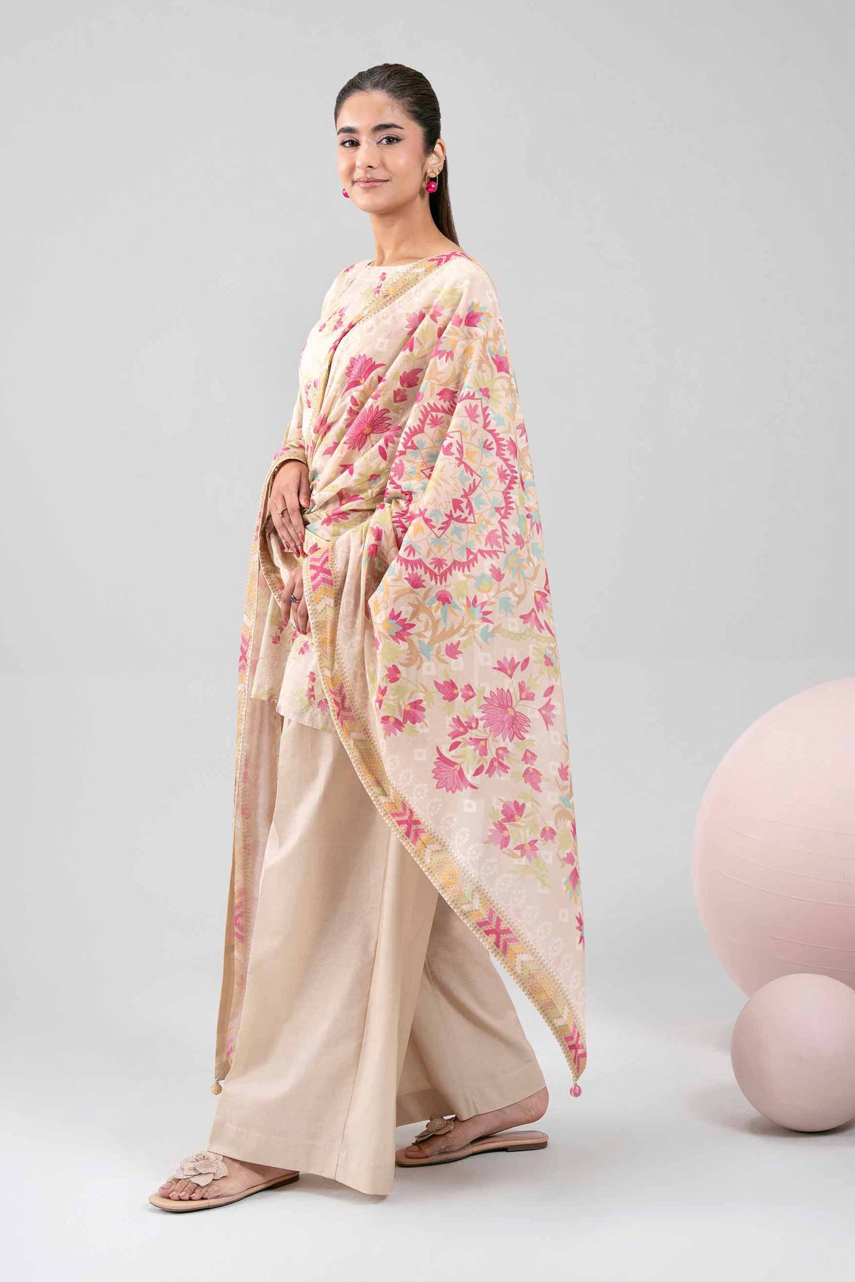 3 Piece - Printed Loose Fabric - 42602387 - Image 4