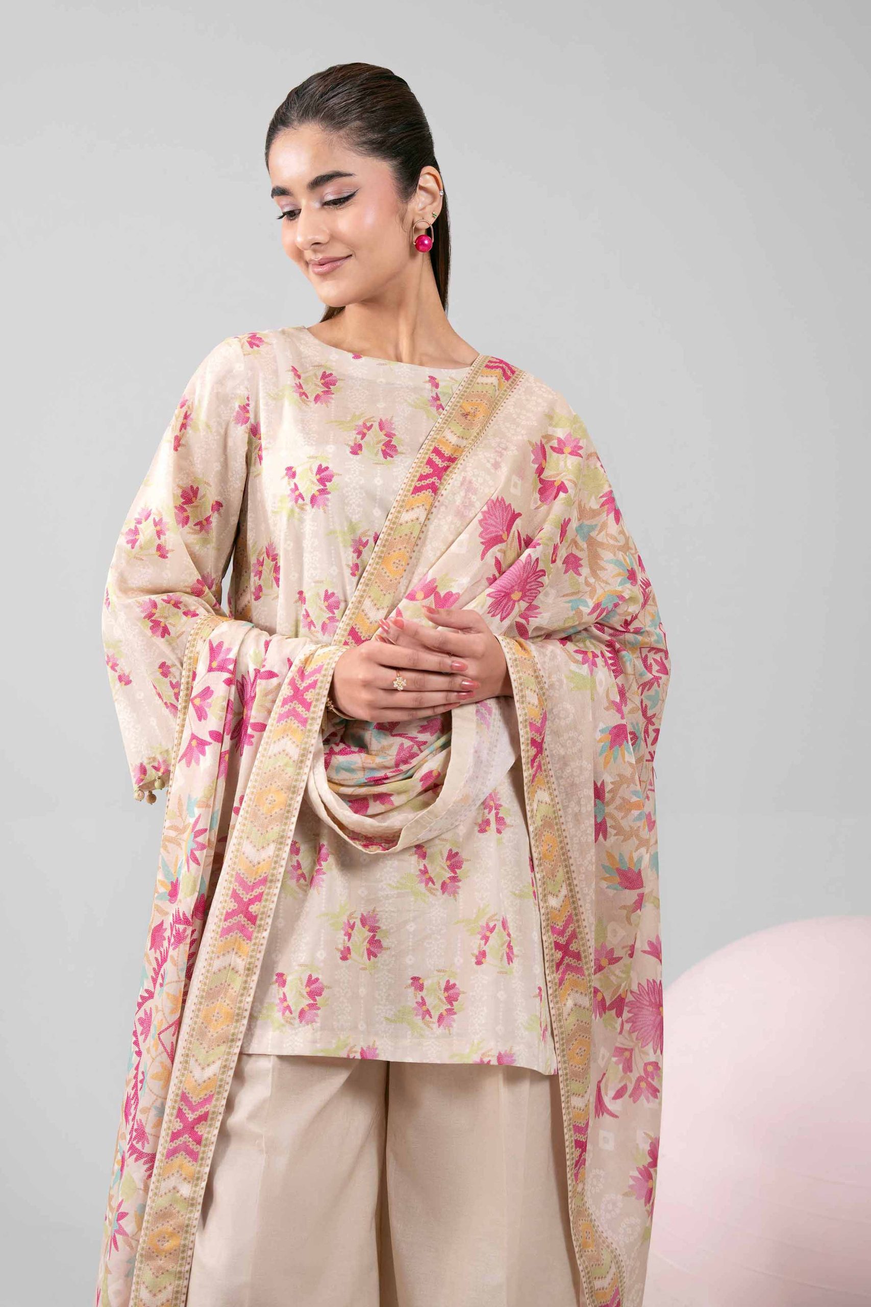3 Piece - Printed Loose Fabric - 42602387 - Image 2
