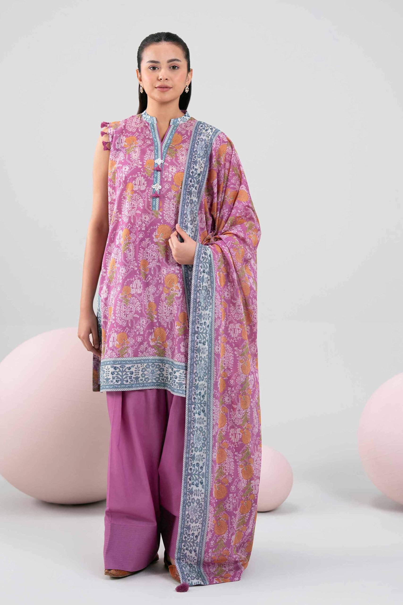 3 Piece - Printed Loose Fabric - 42602389 - Image 2