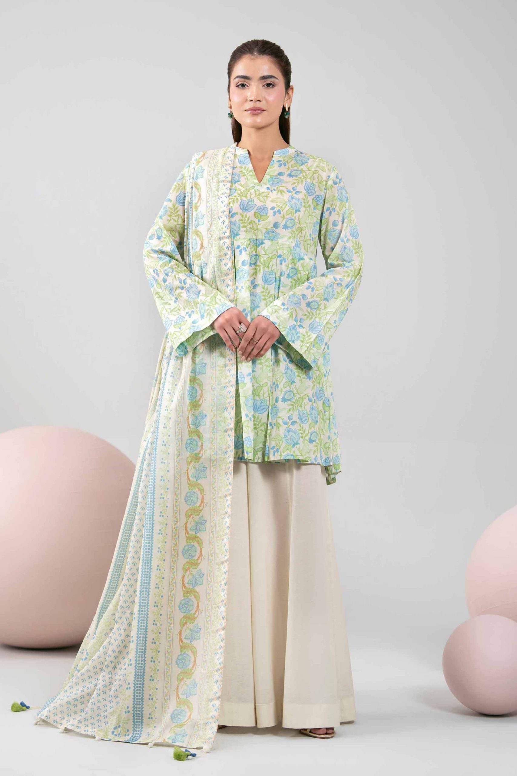 3 Piece - Printed Loose Fabric - 42602391 - Image 2