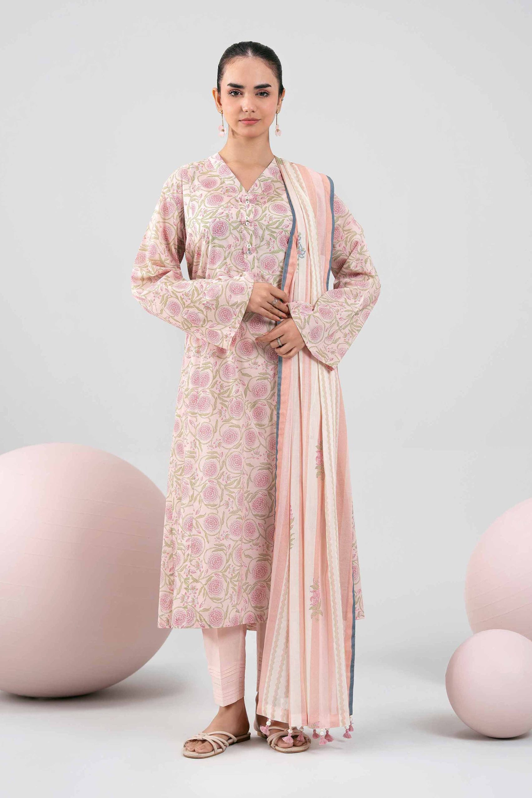 3 Piece - Printed Loose Fabric - 42602393 - Image 2