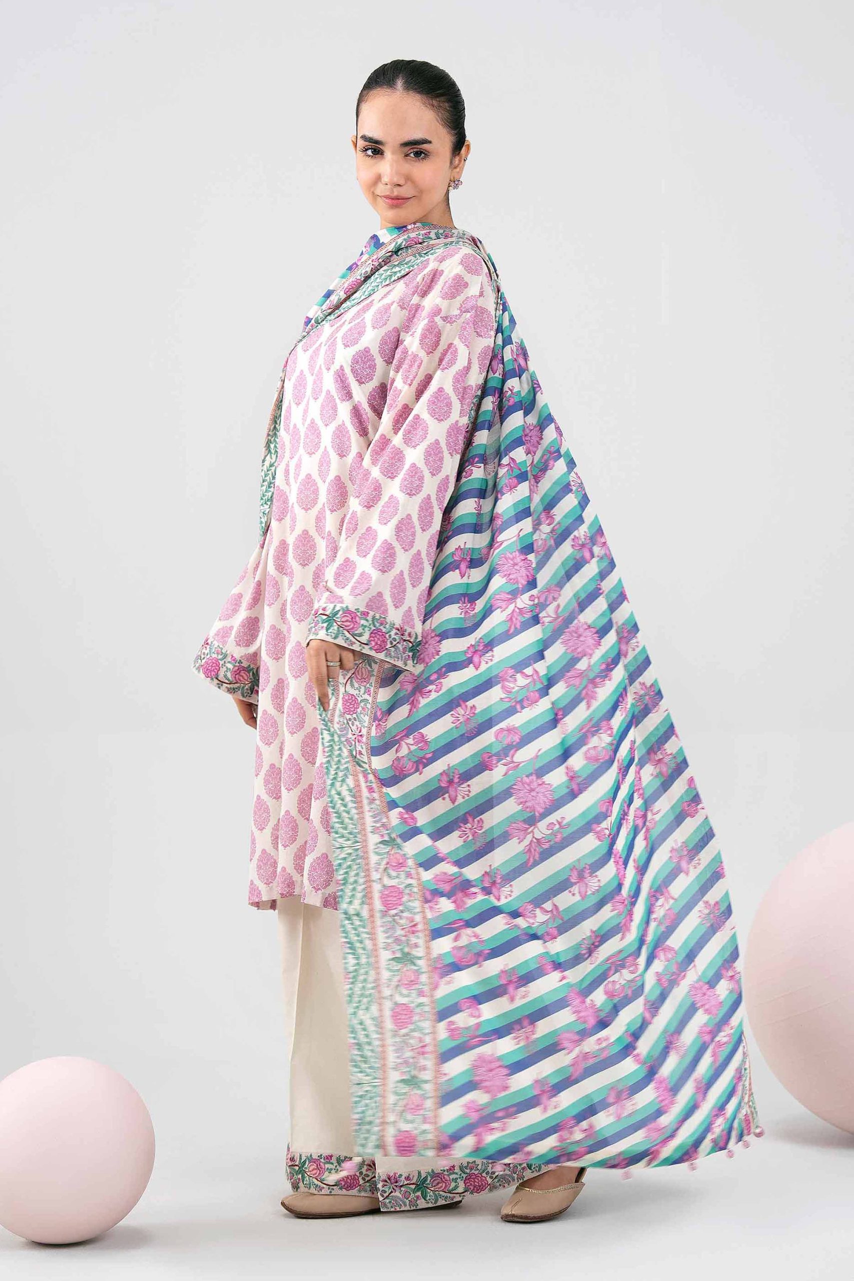 3 Piece - Printed Loose Fabric - 42602402 - Image 4
